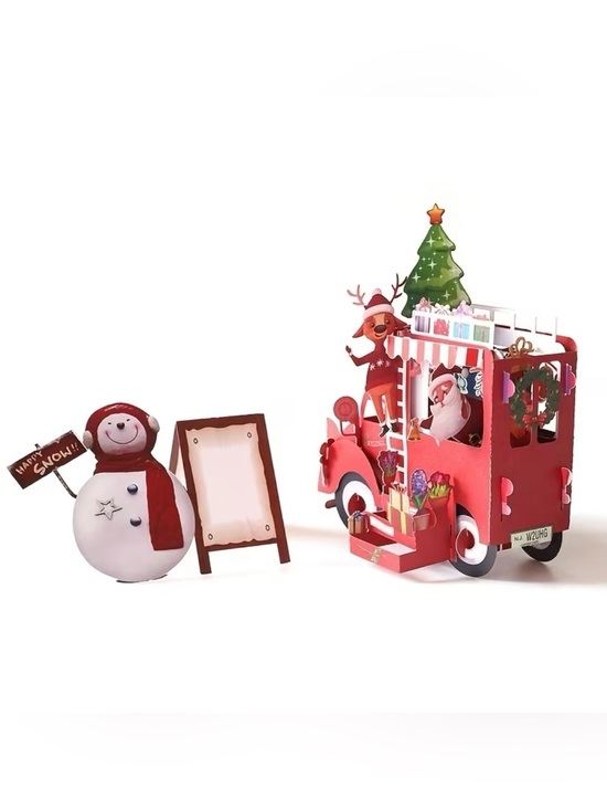 Other - Christmas Santa and Snowman Pop Up Card